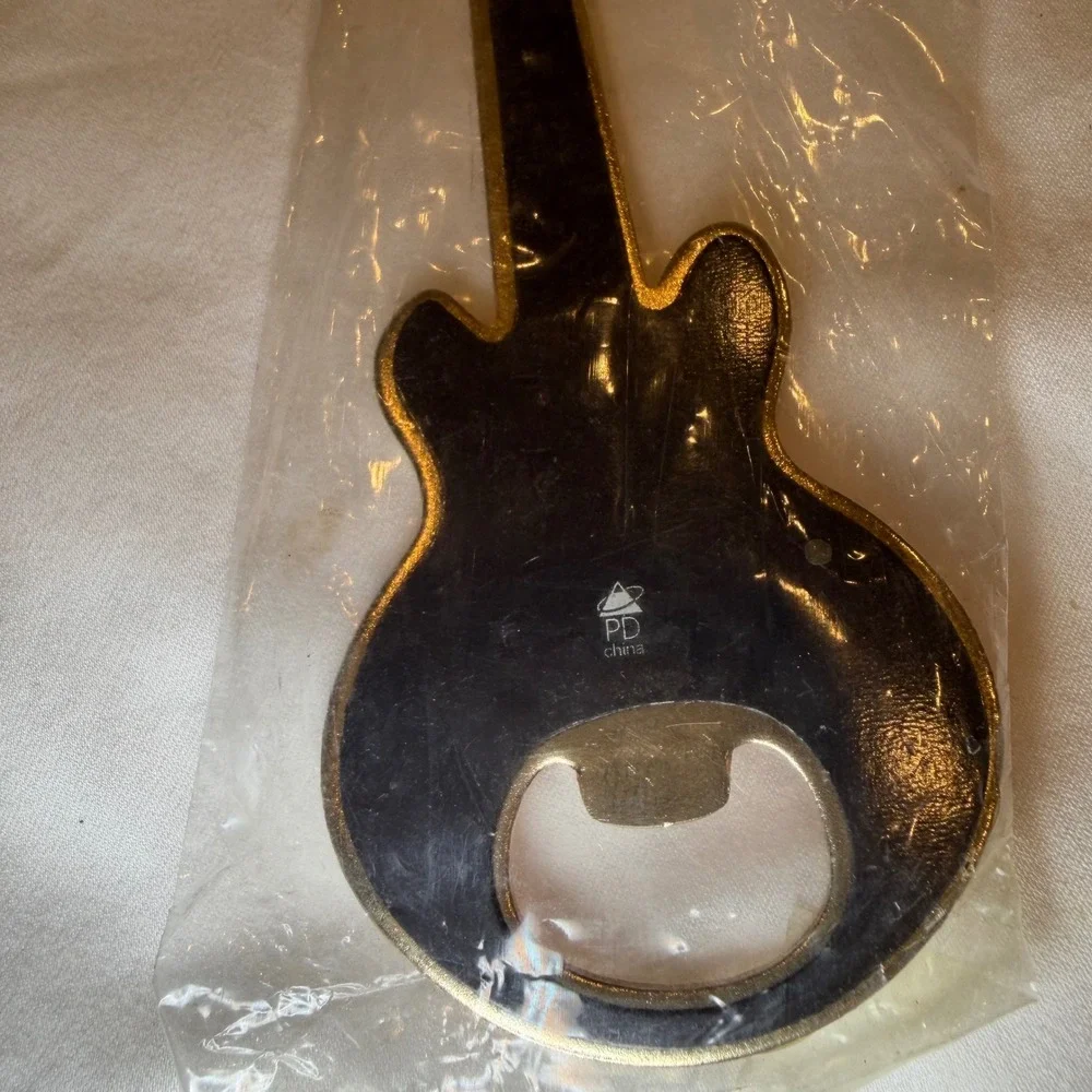Hard Rock Hotel Las Vegas & Austin Guitar Bottle Opener Set Flame Music Souvenir